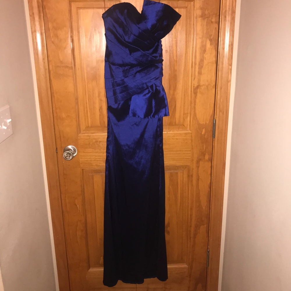 Navy evening dress